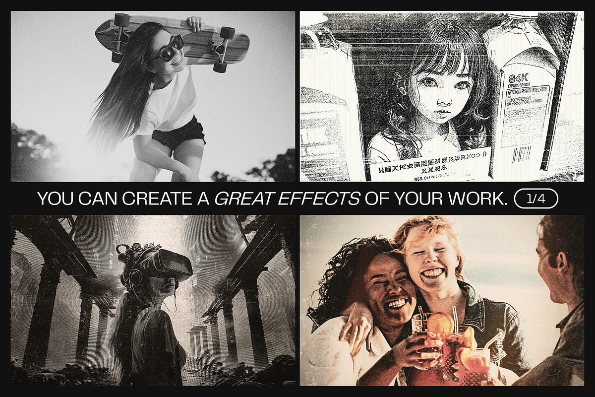 12 Photo Effect Templates, a Layer Style Add-On by iDoodle Studio (Photo 3 of 7)
