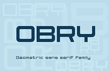 Obry font family