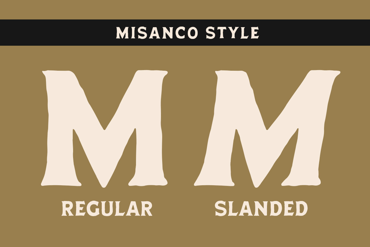 Misanco Organic Display Font, a Serif Font by Letterhend Studio (Photo 2 of 9)