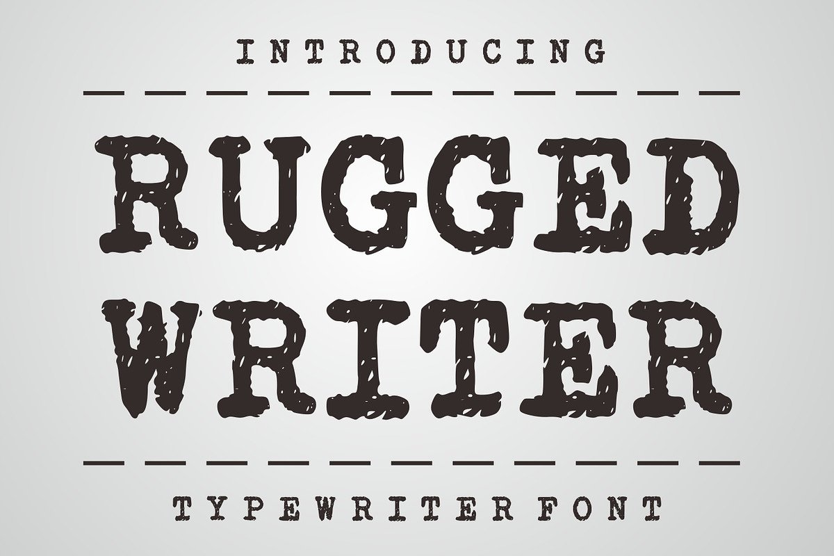 Rugged Writer, a Slab Serif Font by Limited.studio (Photo 1 of 6)