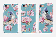 Cute birds and flowers pattern, a Pattern Graphic by Sweet_print (Thumbnail 3 of 6)