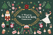 Nutcracker Christmas Clipart, an Illustration by The Audacious Brush (Thumbnail 1 of 9)