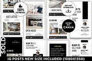 Real Estate Instagram Posts Canva, a Social Media Template by CreativeVinesStore (Thumbnail 10 of 14)