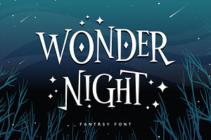 Wonder Night, a Serif Font by Arterfak Project