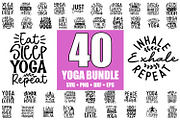 Yoga Bundle, Yoga SVG Bundle, an Illustration by ZoomkSVG (Thumbnail 1 of 7)