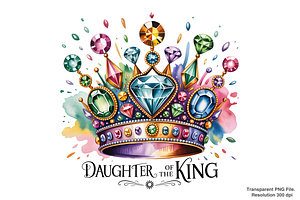 Daughter Of The King PNG, an Object Graphic by Clipart Bloom