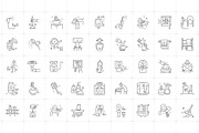 Bathroom Linear Icon Set, an Outline Icon by Prosymbols (Thumbnail 4 of 5)