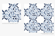 watercolor pattern damask textures, a Pattern Graphic by Patishop Art (Thumbnail 3 of 9)