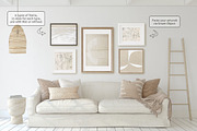 BOHO HOME Wall&Frame Mockups, a Poster Template by MyHomeMockups (Thumbnail 6 of 12)