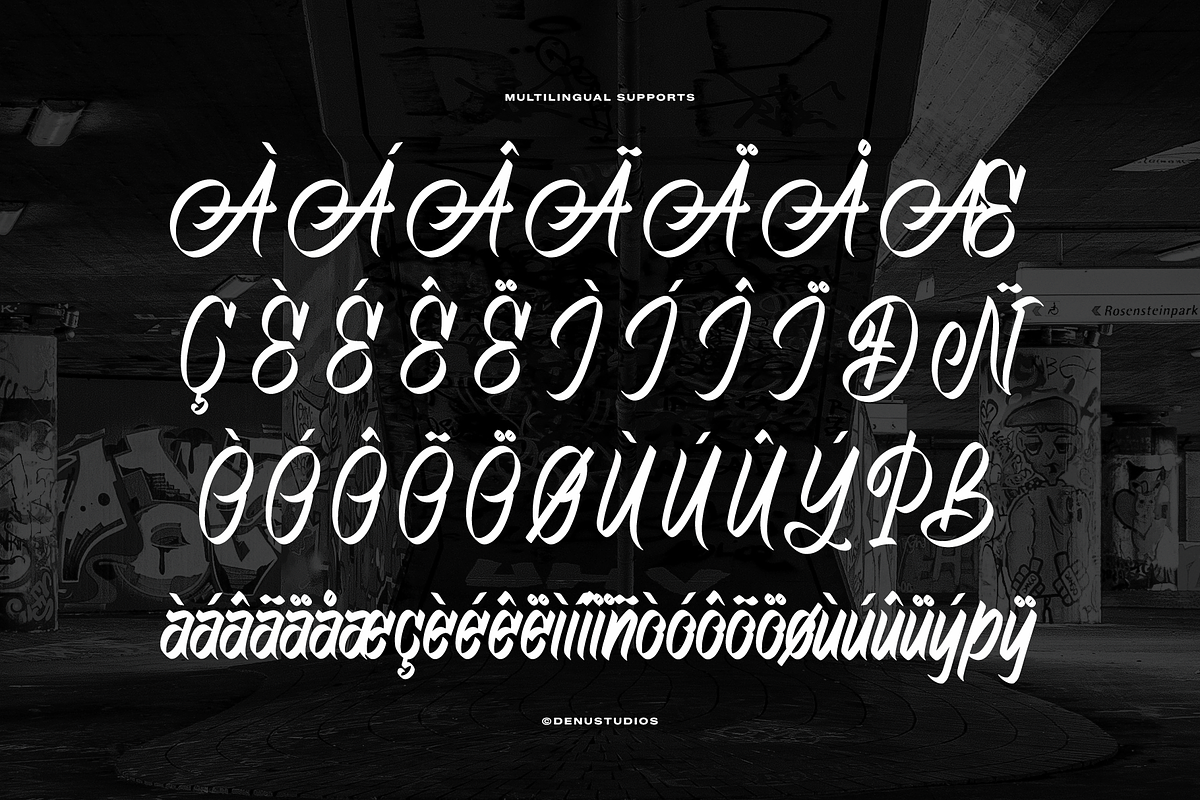 Phantom Asylum Graffiti Script Font, a Handwritten Font by Denustudios (Photo 11 of 12)