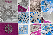 200 Snowflakes Bundle | Cut Files, a Decorative Illustration by pixaroma (Thumbnail 4 of 9)