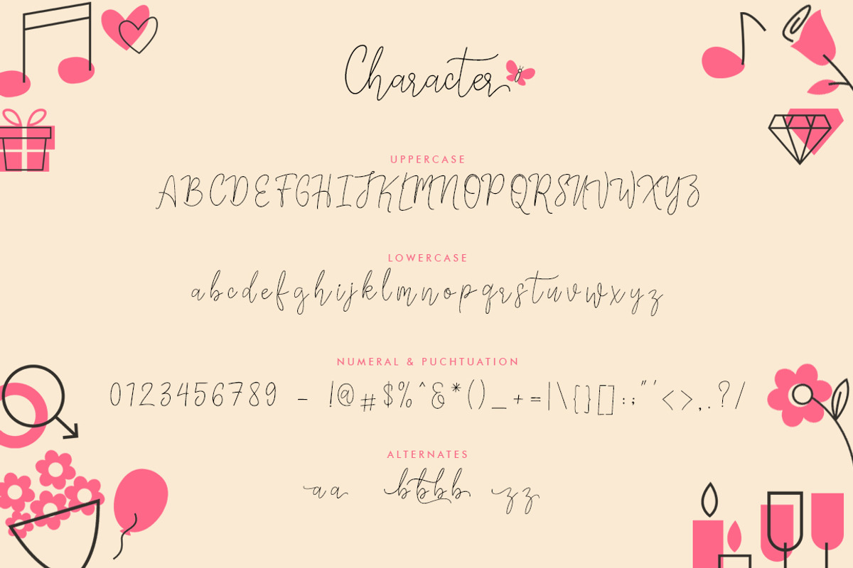 Licht Monoline Script preview 6