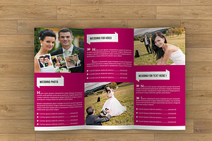 Trifold Brochure For Wedding-V07