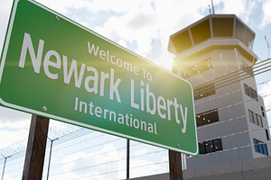 Newark Liberty Airport Sign, a Transportation Photo by Andy Dean Photography