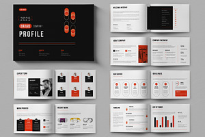 Brand Company Profile Layout, a Brochure Template by ContestDesign