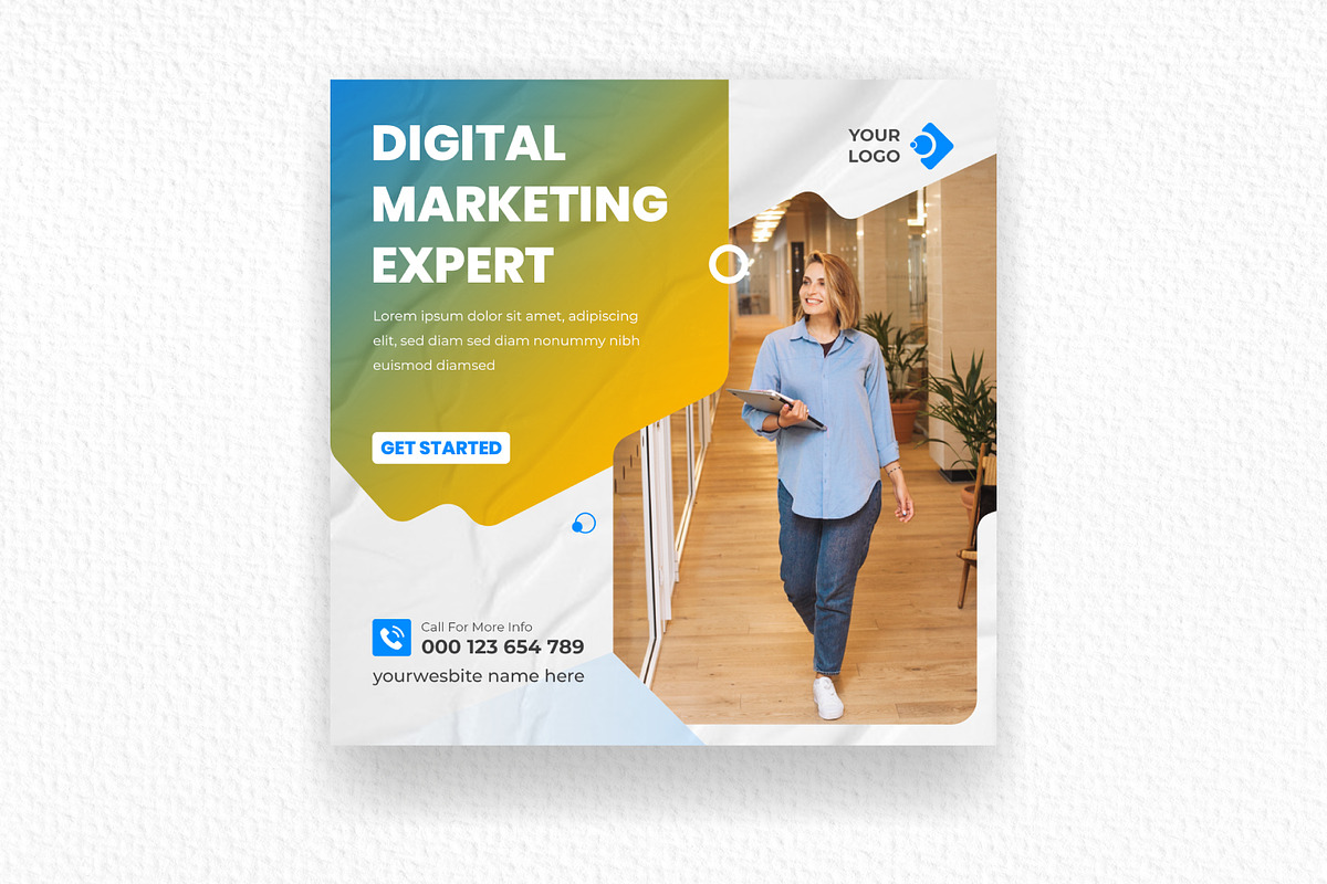 Digital Marketing Agency Social Medi, a Social Media Template by Mk_Studio (Photo 3 of 5)