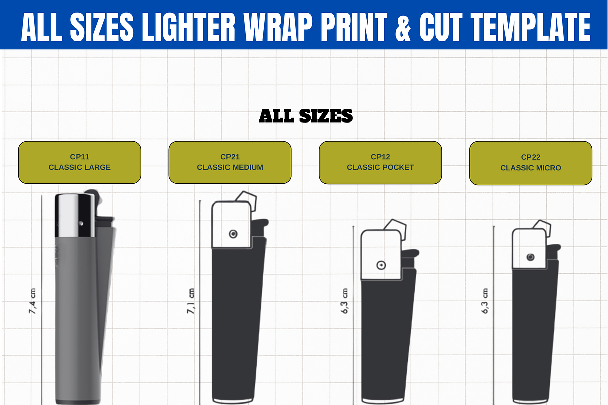 All Sizes Lighter Wrap Template 363, a Graphic by AtacanDigital (Photo 2 of 3)