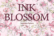 INK BLOSSOMS, a Pattern Graphic by rumacorakstudio (Thumbnail 1 of 6)