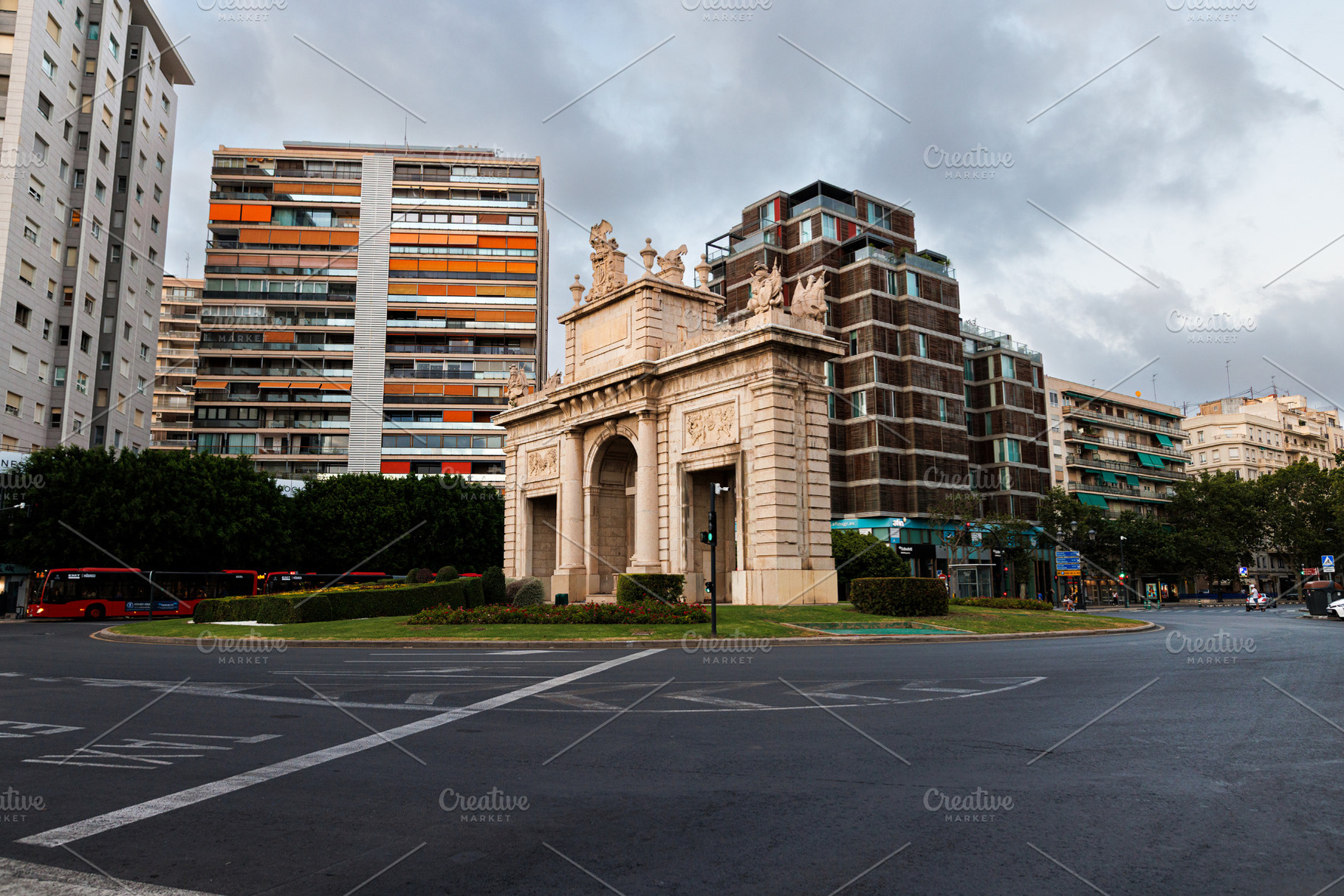 The Sea Gate, called porta de la mar monument in Spanish city, Valencia, an Arts & Entertainment Photo by Bepslabor