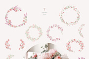 Peach peonies, roses, garden flowers, an Illustration by astelenadesign (Thumbnail 12 of 16)