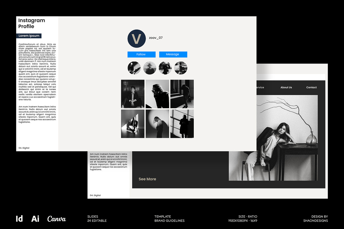 ZOOV | Brand Guidelines Template, a Presentation Template by shaondesigns (Photo 7 of 9)