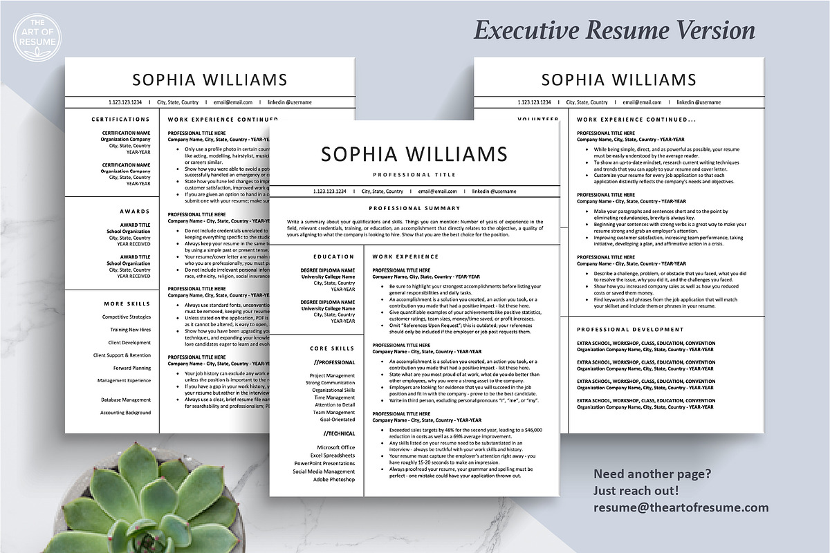 CV Resume Template | Word & Pages, a Resume Template by The Art of Resume (Photo 5 of 8)