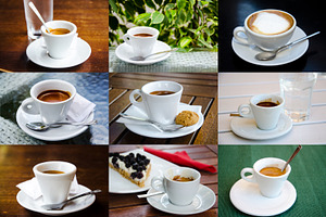 Set Of 25 Coffee Cups Photos