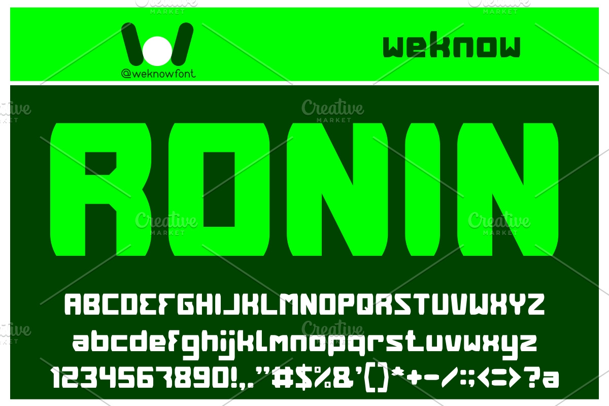 Head Hunter font, a Font by weknow (Photo 5 of 5)