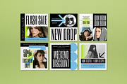 White Winter Fashion Instagram Pack, a Social Media Template by graphicook (Thumbnail 2 of 3)