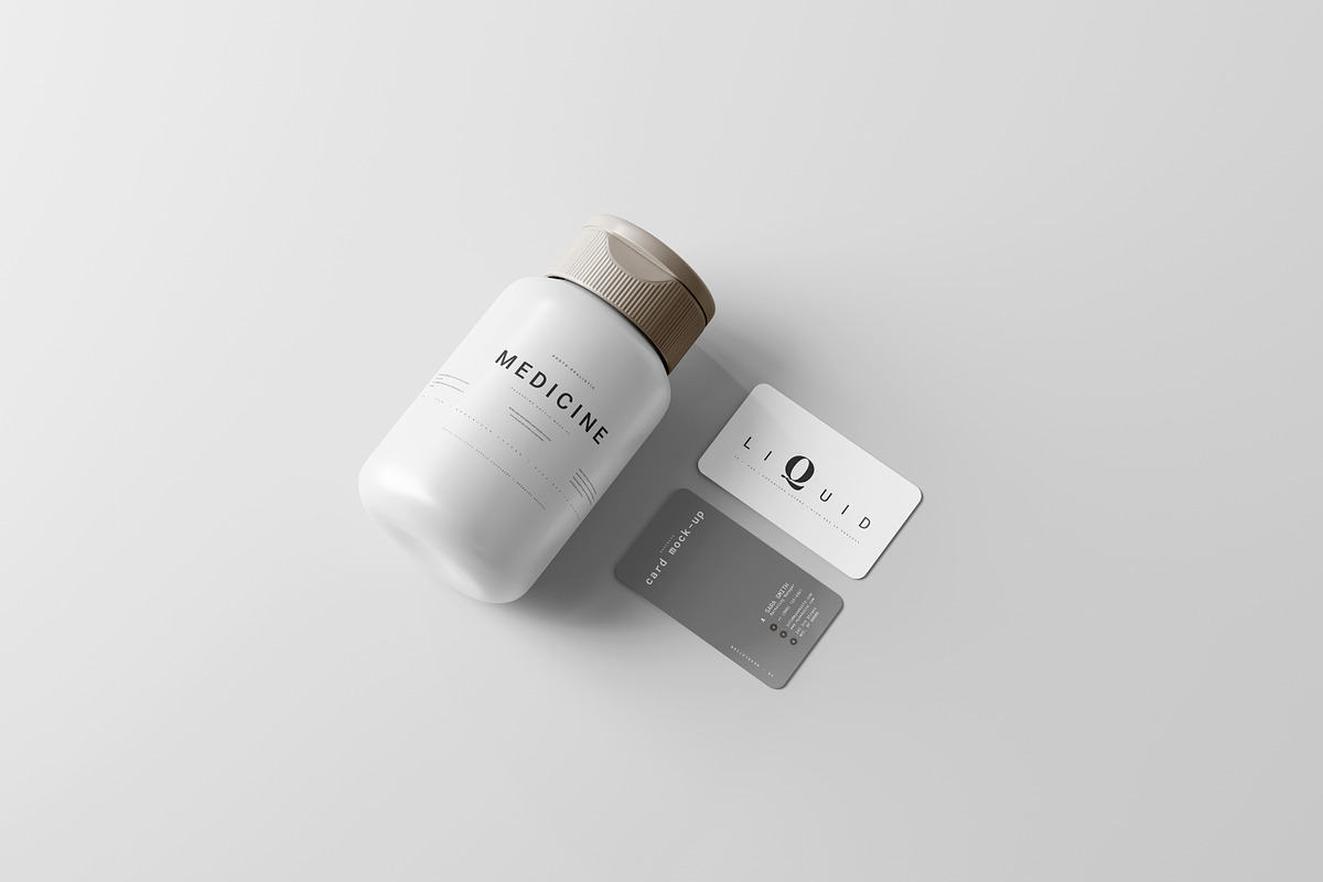Plastic Medicine Bottle Mockup, a Cups & Container Mockup by pmvch (Photo 4 of 10)