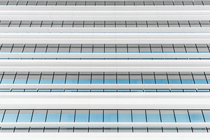 Modern white facade pattern, an Architecture Photo by SkyNext