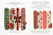 Christmas Brushstrokes PNG, a Seasonal Illustration by Markicha Art (Thumbnail 2 of 6)