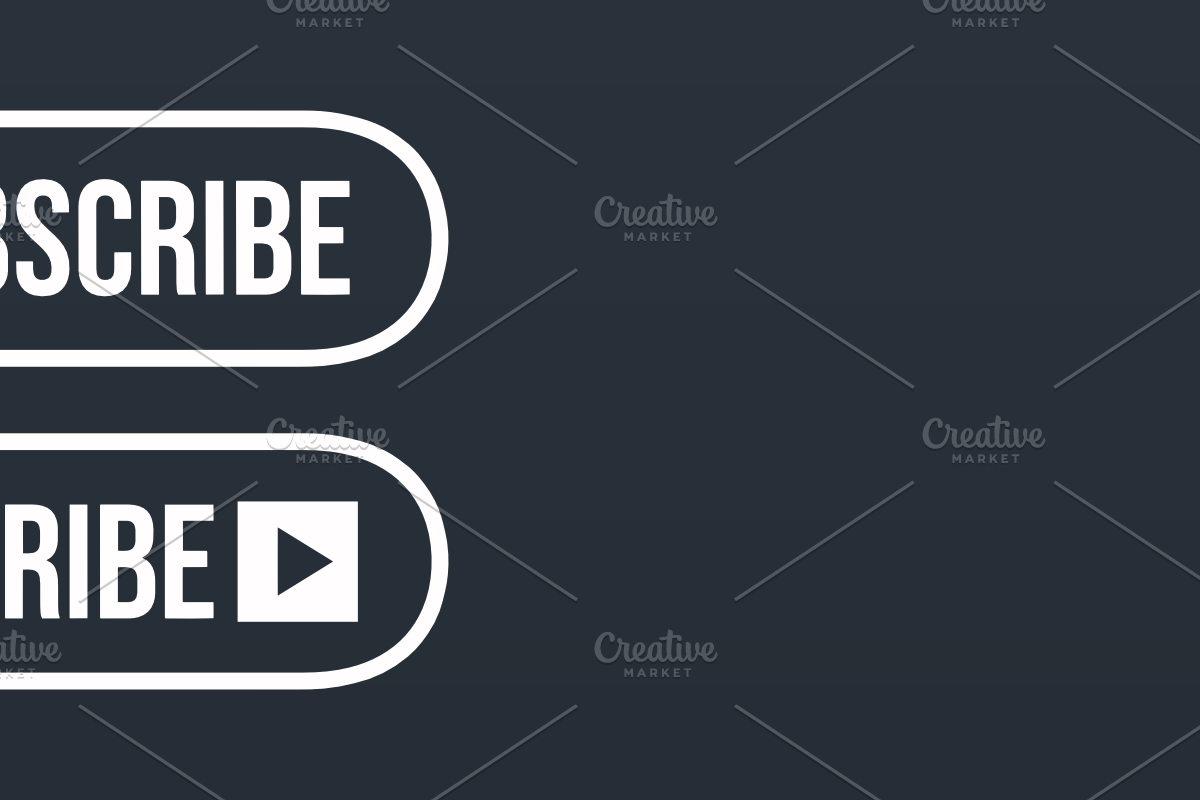 YouTube Subscribe Button icon, a Graphic by Vaughn Studios (Photo 6 of 6)