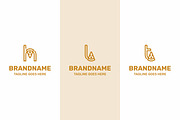 Letter H L T Pizza Line Logo Set, a Branding & Logo Template by Pray Art Design Studio (Thumbnail 1 of 2)