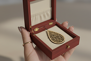Floral Teardrop Laser Cut Earring, an Object Graphic by Amazin_art (Thumbnail 2 of 6)
