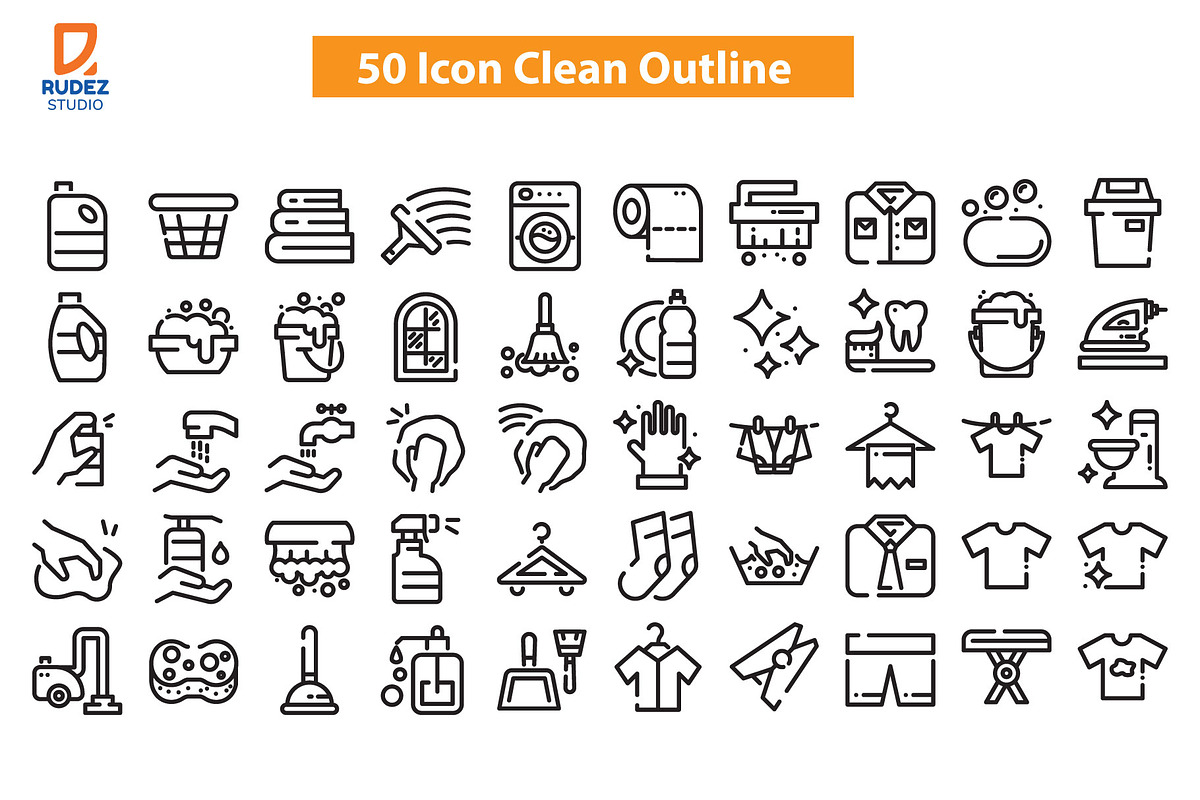 Clean Outline, an Icon by Rudez Studio