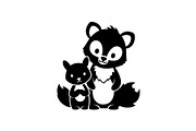 Cute Forest Animal Silhouette Bundle, an Illustration by Creativeshirt (Thumbnail 52 of 54)
