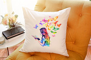 Girl Loves Reading Clipart, an Illustration by Sublimation Artist (Thumbnail 6 of 6)