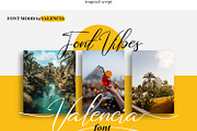 Valencia Font | Script Tropical Font, a Script Font by WhymoreArt (Thumbnail 7 of 10)