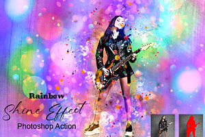 Rainbow Shine Effect Ps Action, an Action Add-On by Studio Retouch