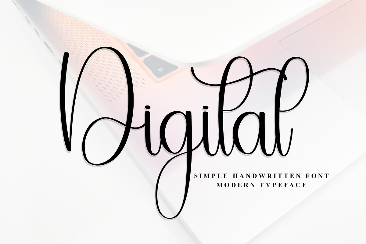 Digital Fonts, a Handwritten Font by InermediaSTUDIO (Photo 1 of 8)