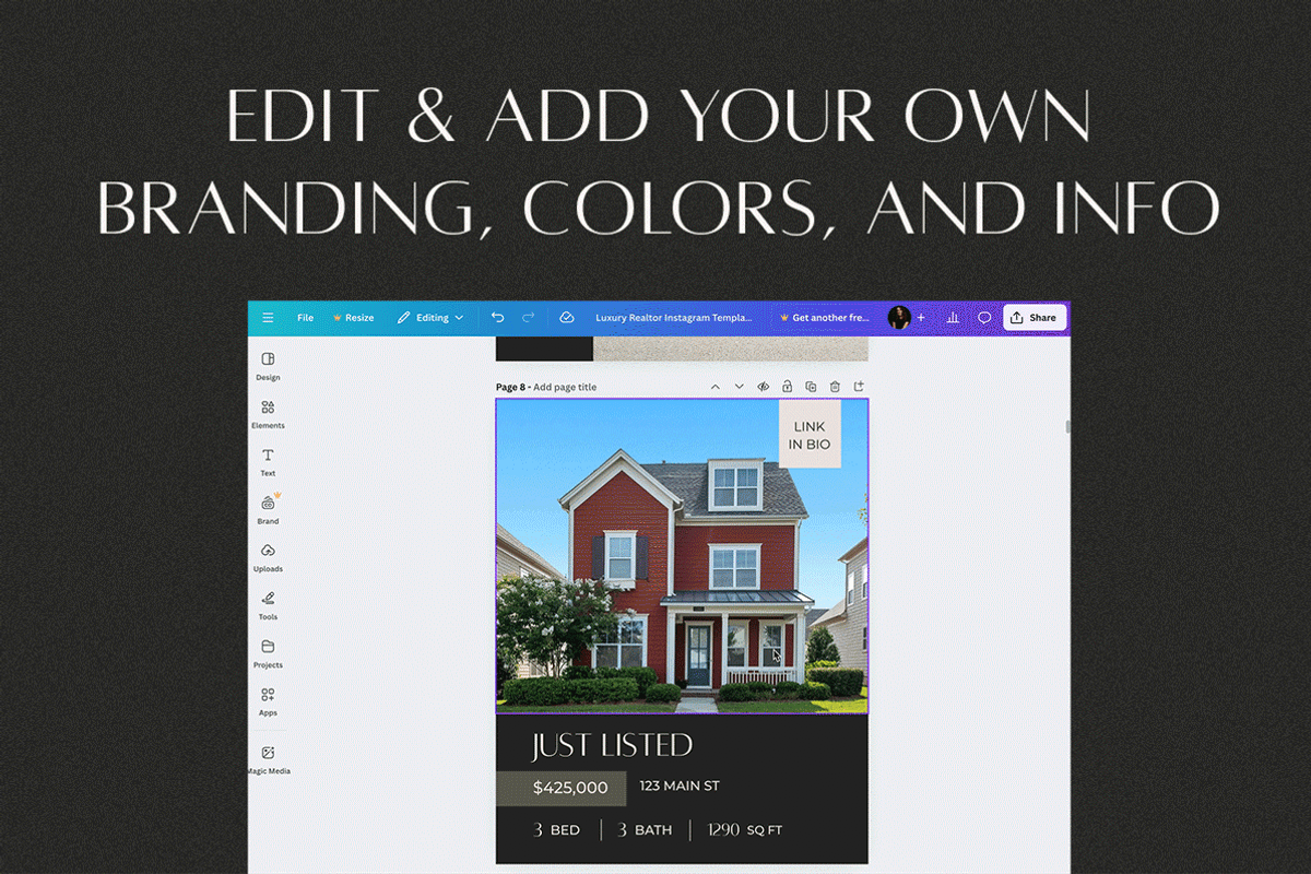Luxury Realtor Instagram Template preview 3