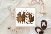 Cute Valentine Chicken Sublimation, an Illustration by CraftArtStudio (Thumbnail 4 of 4)