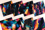 Black Ink Rainbow Seamless Print, a Pattern Graphic by Paper & Pattern Studio (Thumbnail 2 of 9)