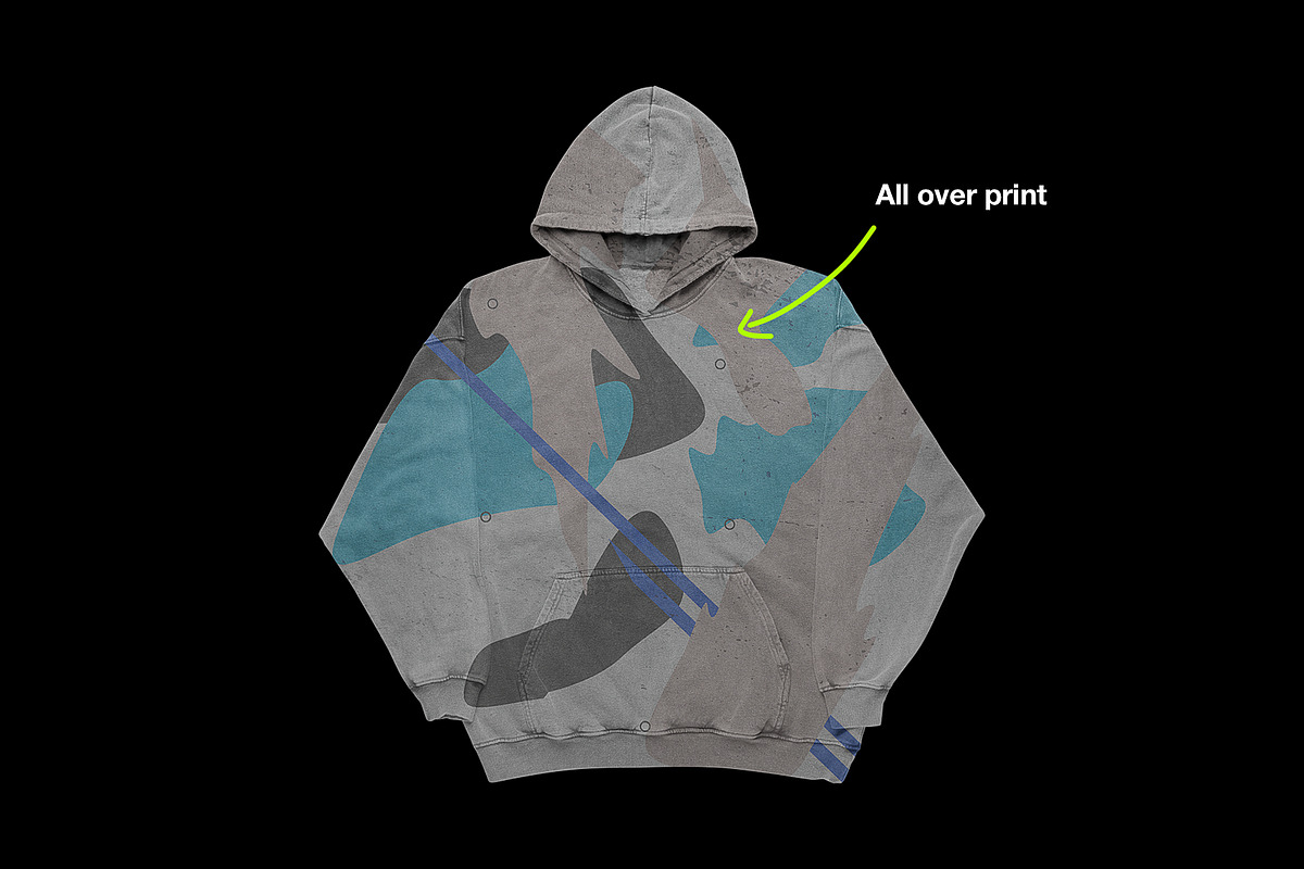 Vintage Oversized Hoodie Mockup, a Hoody Mockup by Mad Supply (Photo 4 of 6)