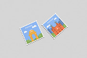 Postage Stamp Display Mockup, a Books & Magazine Mockup by Gatamotion (Thumbnail 3 of 5)