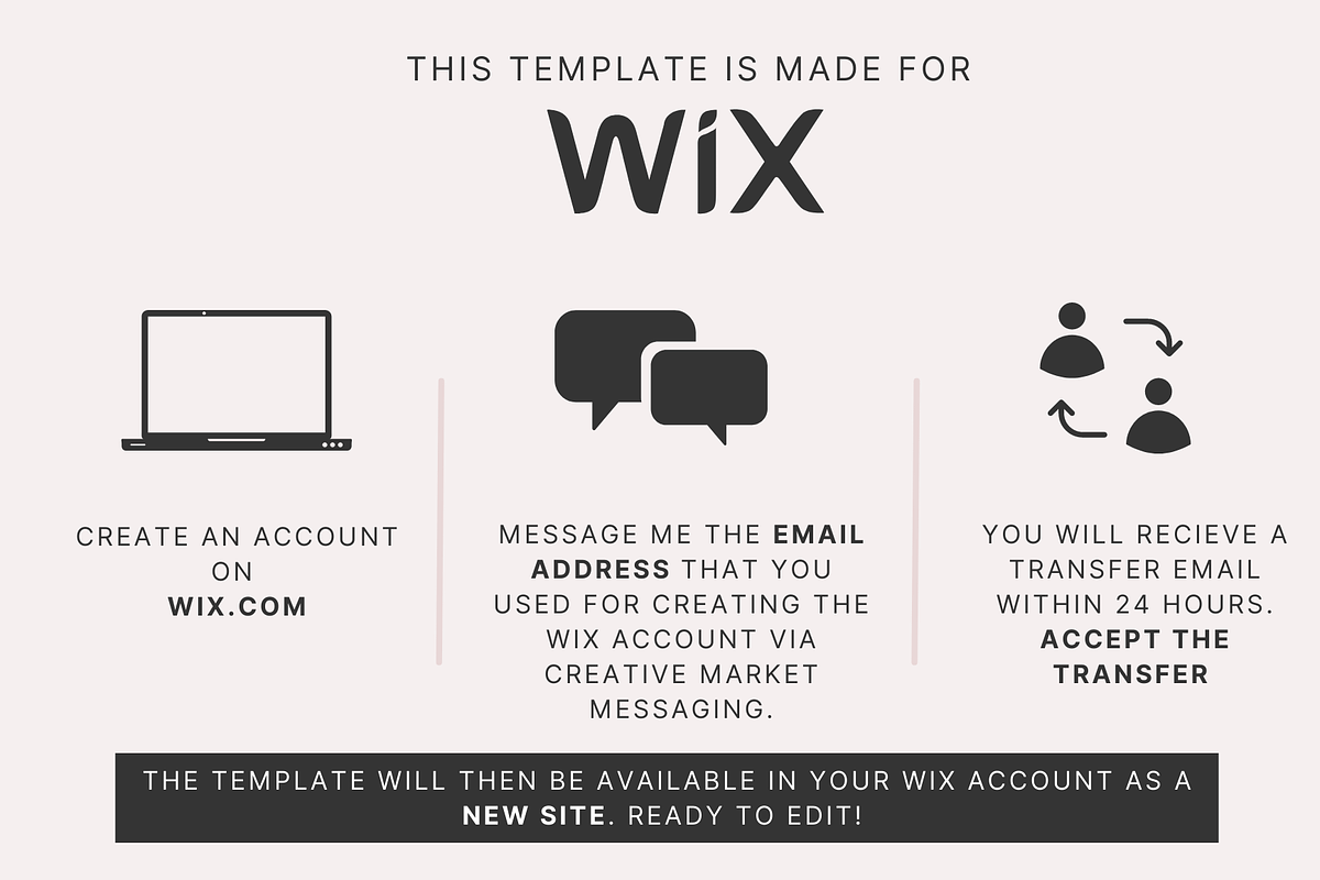 Wix website template for Bloggers, a Wix Template by Studio Eburnean (Photo 5 of 7)