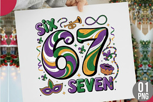 Mardi Gras 6 7 Png, Funny Mardi Gras, an Illustration by Designking
