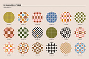 Retro Checkered Patterns, a Pattern Graphic by May Motif (Thumbnail 2 of 21)