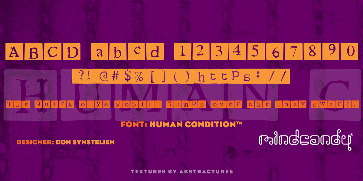 Human Condition™, a Font by MINDCANDY